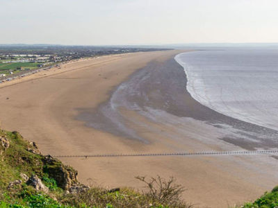Brean Sands seven miles long and you can park your car on the sand!