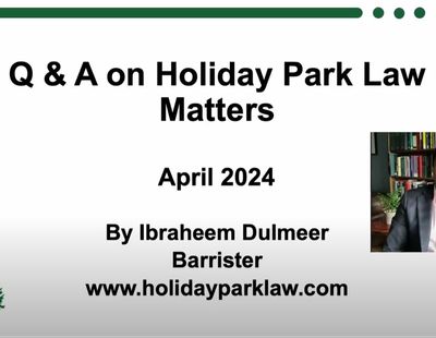 Holiday Park Law video